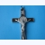 Krzyż metalowy z medalem Św.Benedykta 20 cm Wersja Lux brązowy
